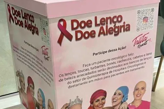 Shopping Metrópole recebe a campanha “Doe Lenços, Doe Alegria”