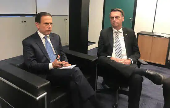 Bolsonaro diz que Doria ‘estava mamando’ nos governos do PT