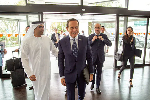 De olho em leilão do Ibirapuera, empresa sedia jantar a Doria em Dubai