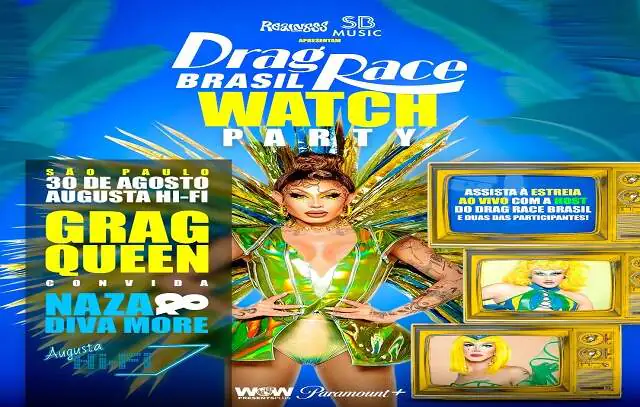 Grag Queen reúne participantes do Drag Race Brasil em Watch Party