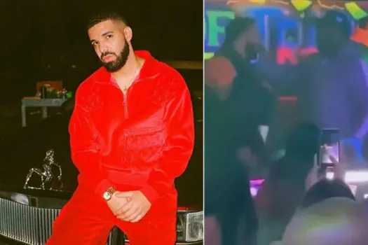 Horas antes de cancelar show no Lollapalooza Brasil, Drake foi visto em balada nos EUA_x000D_