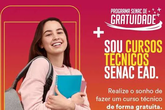 Últimos dias para inscrições em seis cursos técnicos gratuitos do Senac EAD