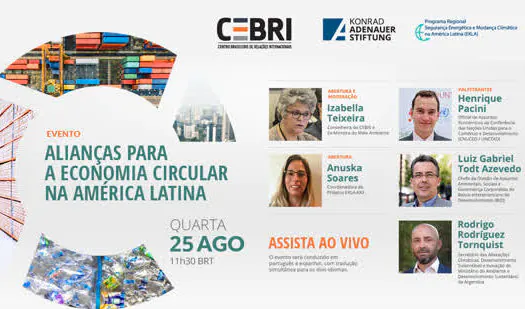 CEBRI promove debate sobre economia circular na América Latina