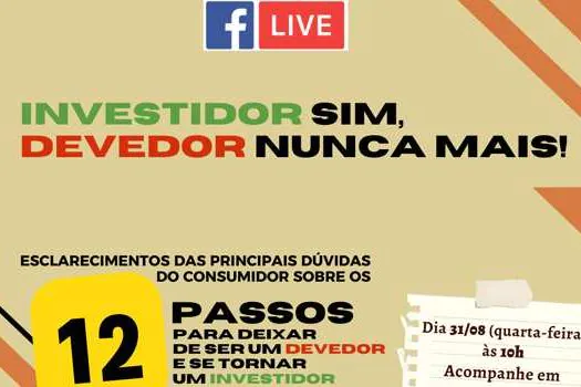 Consórcio ABC promove live sobre Educação Financeira