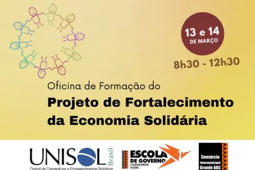 Consórcio ABC promove oficina de formação sobre Economia Solidária