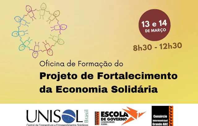 Consórcio ABC promove oficina de formação sobre Economia Solidária