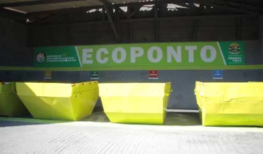 EcoPonto de Ribeirão Pires completa dois meses recebendo materiais recicláveis