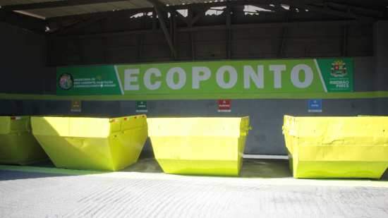 EcoPonto de Ribeirão Pires completa dois meses recebendo materiais recicláveis