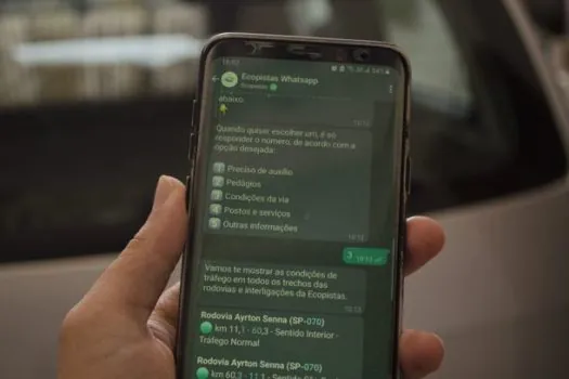WhatsApp é opção para pedir atendimento em rodovias neste Carnaval