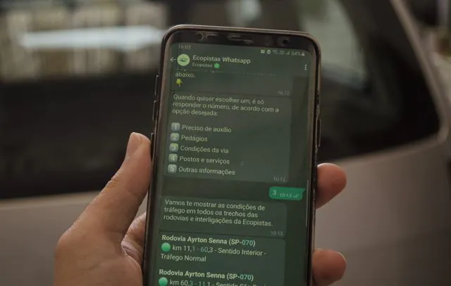 WhatsApp é opção para pedir atendimento em rodovias neste Carnaval