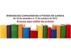 Concurso premia Bibliotecas comunitárias e pontos de leitura