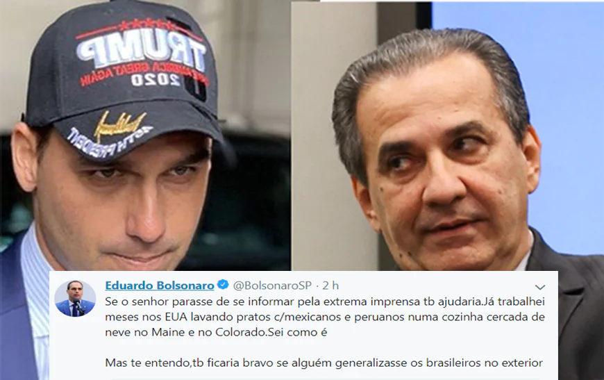 Eduardo Bolsonaro rebate crítica de Malafaia: ‘já trabalhei como imigrante’