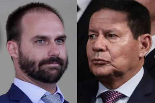 Declaração de Eduardo Bolsonaro sobre China não é visão do governo, diz Mourão