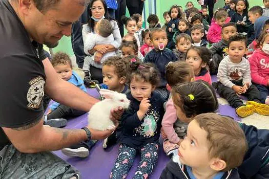 Equipe Ambiental de Ribeirão Pires realiza palestra em escola da IV Divisão