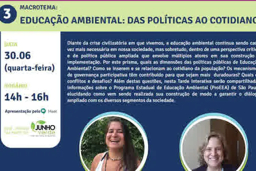 Santo André traz bate-papo sobre a importância da educação ambiental como política pública