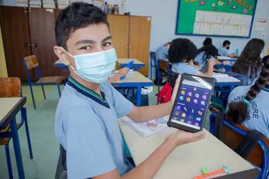 Alunos de Santo André compartilham conhecimento através da Plataforma Microsoft Teams