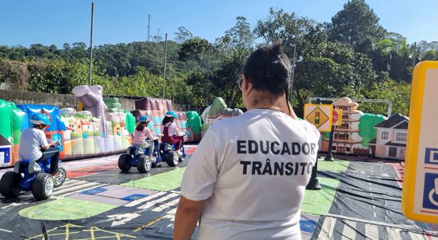 Ribeirão Pires promove ação educativa do trânsito para crianças da ARIS