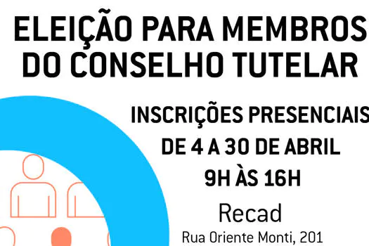 Diadema abre inscrições para candidatos à eleição dos Conselhos Tutelares