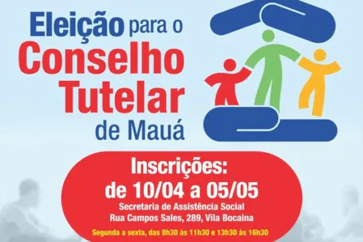 Inscrições para eleição de conselheiro de tutelar de Mauá abrem na segunda-feira (10)