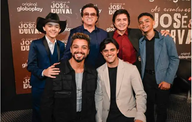 Chitãozinho & Xororó e elenco de ‘As Aventuras de José & Durval’ se reúnem