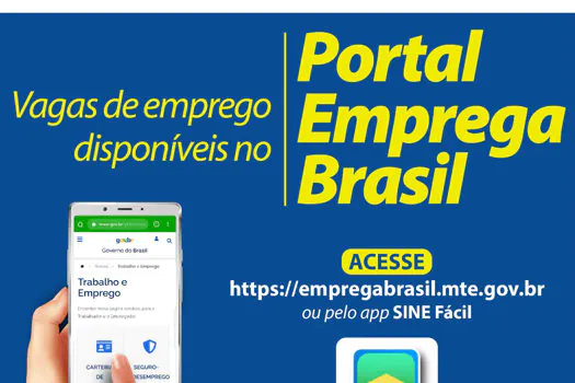 “Emprega Brasil” e “SINE Fácil” disponibilizam vagas para moradores de Ribeirão Pires