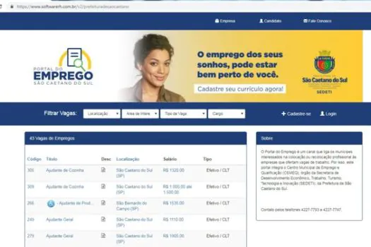 São Caetano realiza 1ª Expo Portal do Emprego, com mil vagas de trabalho