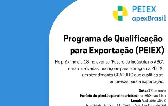 Empresários do Grande ABC podem se inscrever em programa de qualificação para a exportação