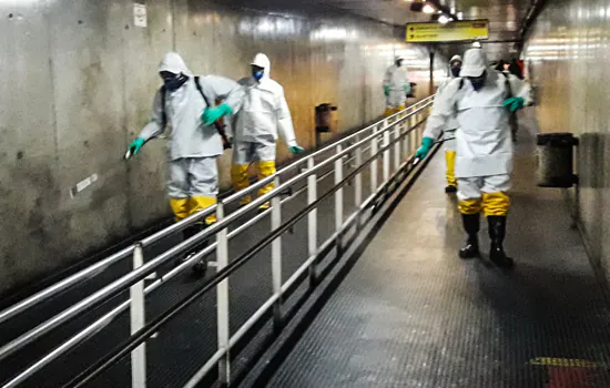 Terminal Ferrazópolis recebe o Exército Brasileiro para ação de descontaminação