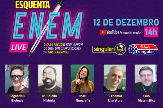 Professores de cursinho pré-vestibular fazem evento virtual com dicas para ENEM