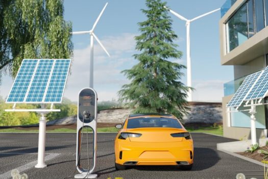 Uso de energia solar para abastecimento de carros elétricos