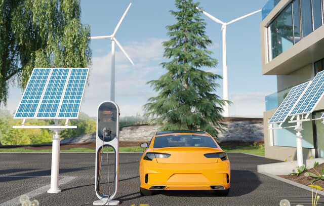 Uso de energia solar para abastecimento de carros elétricos