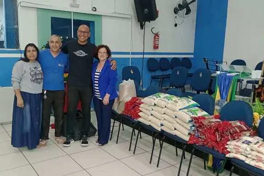 Ribeirão Pires entrega 250 kg de alimentos para Assembleia de Deus