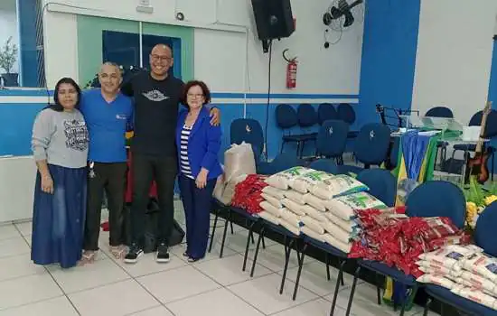 Ribeirão Pires entrega 250 kg de alimentos para Assembleia de Deus