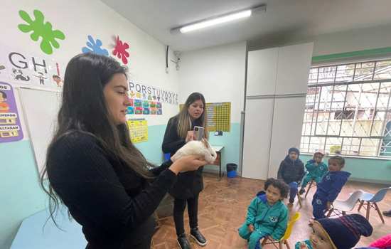 Equipe Ambiental de Ribeirão Pires realiza palestra em Colégio