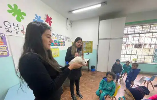 Equipe Ambiental de Ribeirão Pires realiza palestra em Colégio