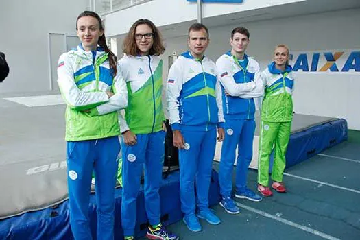 Equipe olímpica de atletismo da Eslovênia treina em São Bernardo