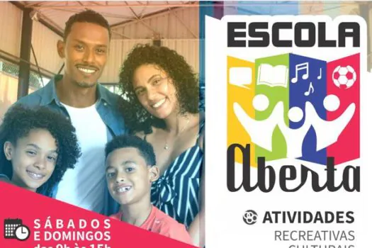 Sábado e domingo terá ‘Escola Aberta’ em Mauá