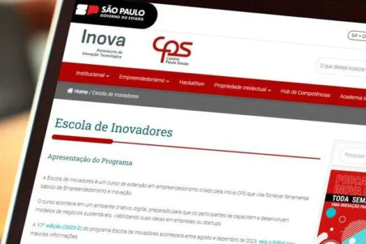 Centro Paula Souza abre inscrições para curso de empreendedorismo Escola de Inovadores