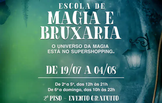 Escola de Magia e Bruxaria do Brasil chega ao SuperShopping Osasco