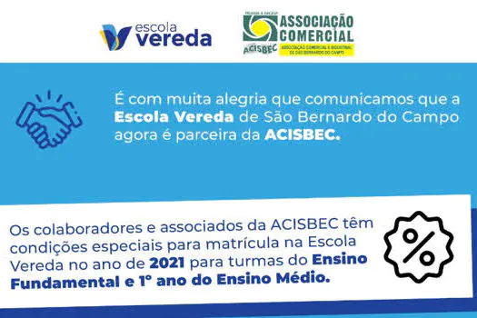 ACISBEC faz parceria com Escola Vereda