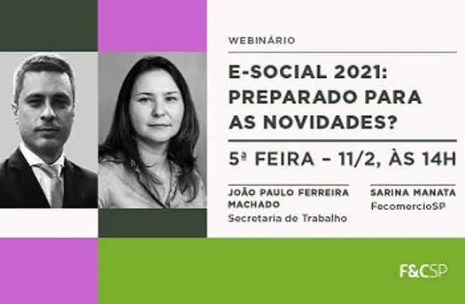 FecomercioSP promove webinário para explicar as mudanças no eSocial