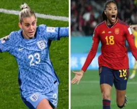 Título do post: Ttulo ser coroao para Inglaterra ou virada para Espanha na Copa feminina