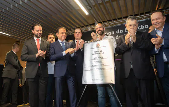 Governo entrega estação Campo Belo e conclui ampliação da Linha 5-Lilás