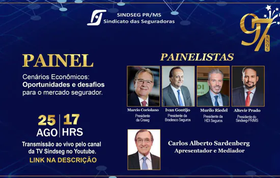 Evento mediado por Sardenberg vai traçar uma visão do mercado de seguros no pós-pandemia