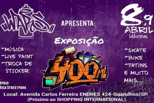 Guarulhos terá Exposição de Graffiti neste feriado