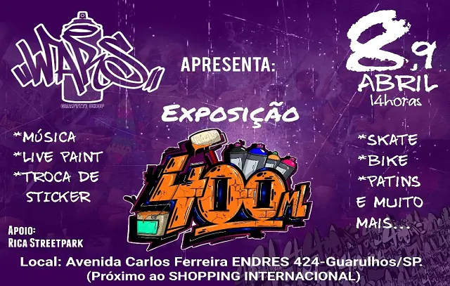 Guarulhos terá Exposição de Graffiti neste feriado