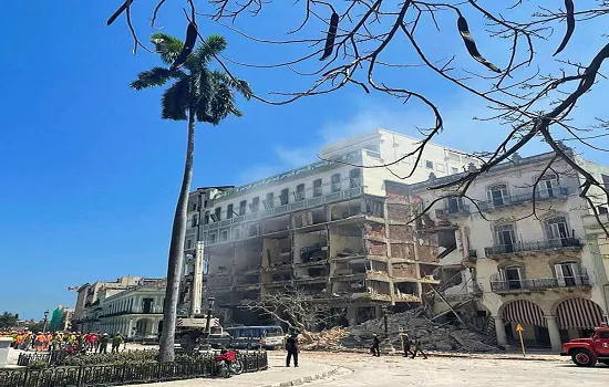 Explosão no hotel de luxo no centro de Havana