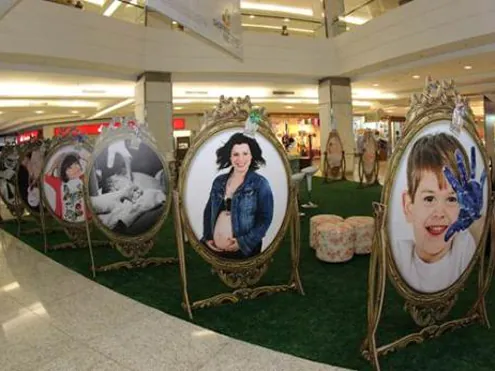 Shopping ABC realiza exposição gratuita de fotos de bebês durante o mês das mães