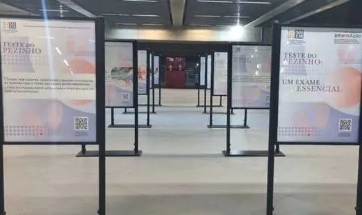 Estação São Paulo-Morumbi recebe mostra informativa sobre o Teste do Pezinho