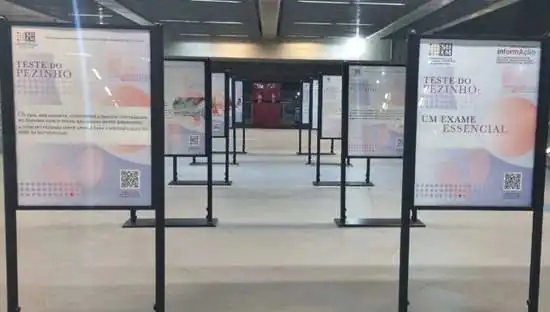 Estação São Paulo-Morumbi recebe mostra informativa sobre o Teste do Pezinho